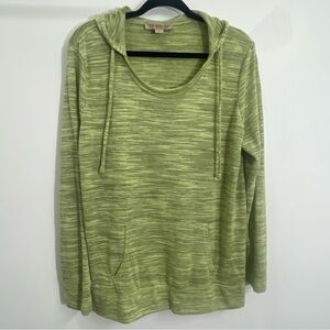 Nine West Vintage America kyleigh hoodie sz Large 2014 long sleeve green top